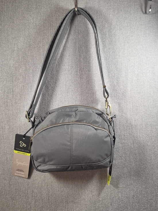 Travelon Handbags - Travelon Gray Anti-Theft Signature Collection East/West Crossbody Shoulder Bag